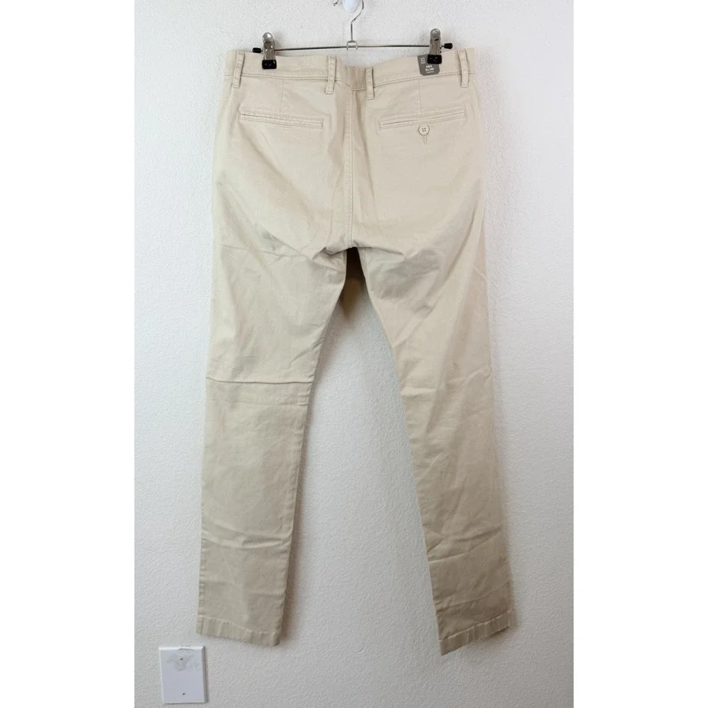 J.Crew 484 Slim Stretch Chino Pants Men's 32x34 Khaki Preppy Smart Casual NWT